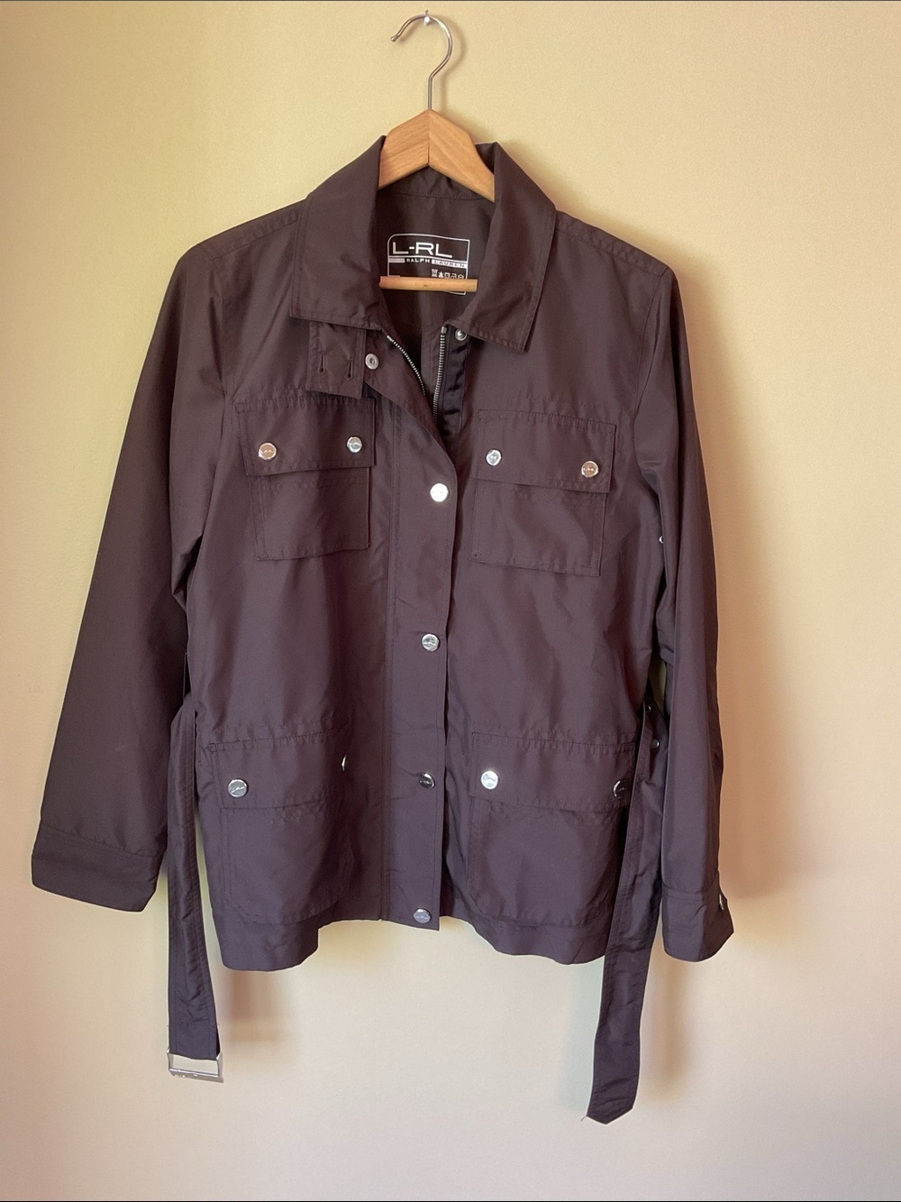 L-RL Ralph Lauren Women’s M Brown windbreaker